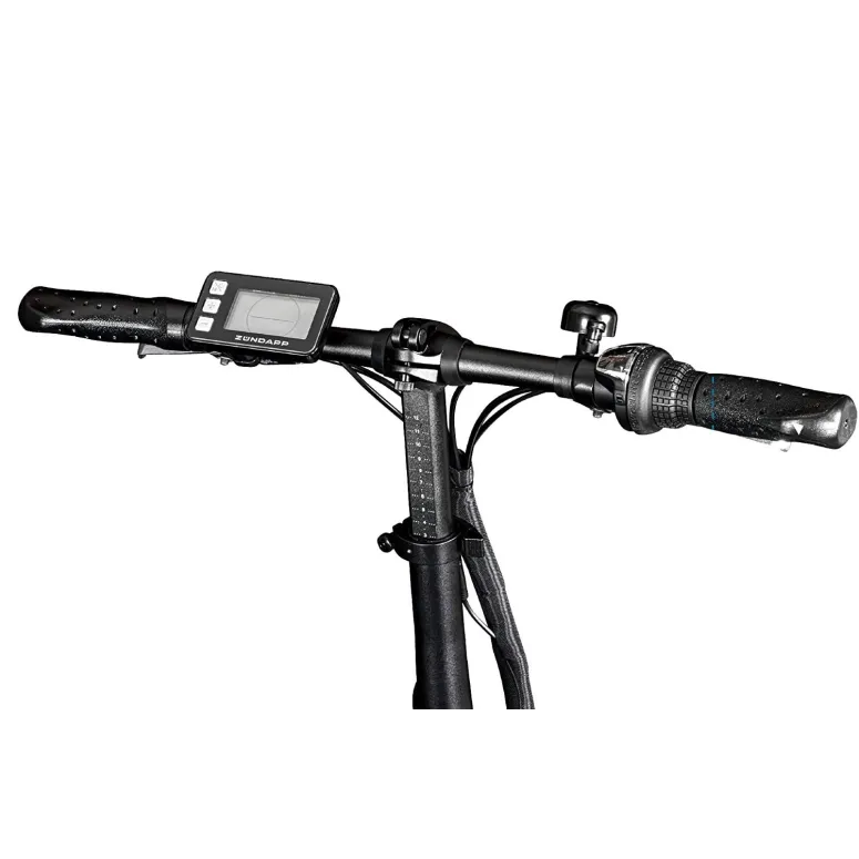 Elektryczny Rower Składany 20 Alu Wspomaganie Dzwonek Oświetlenie Bagażnik