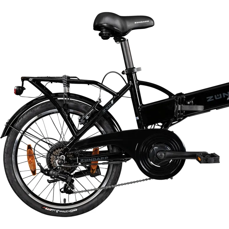 Elektryczny Rower Składany 20 Alu Wspomaganie Dzwonek Oświetlenie Bagażnik