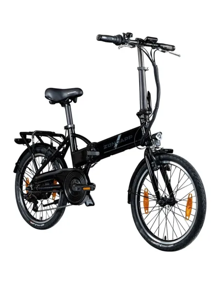 Elektryczny Rower Składany 20 Alu Wspomaganie Dzwonek Oświetlenie Bagażnik