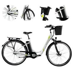 Elektryczny Rower Miejski 28 Nexus 3 Wspomaganie 5 Trybów 10,4Ah Bagażnik