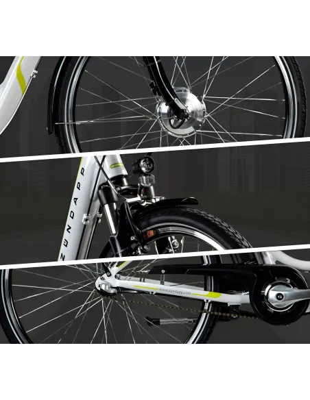 Elektryczny Rower Miejski 28 Nexus 3 Wspomaganie 5 Trybów 10,4Ah Bagażnik