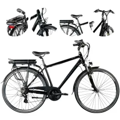 Elektryczny Rower 28 Trekkingowy Męski Wspomaganie 250W 115 km Turystyczny