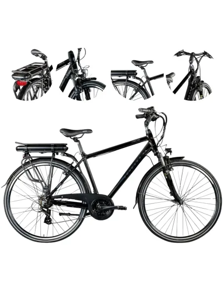 Elektryczny Rower 28 Trekkingowy Męski Wspomaganie 250W 115 km Turystyczny