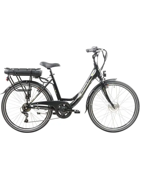 Elektryczny Rower Miejski 26 Alu Damka Wspomaganie Bagażnik Błotniki Stopka