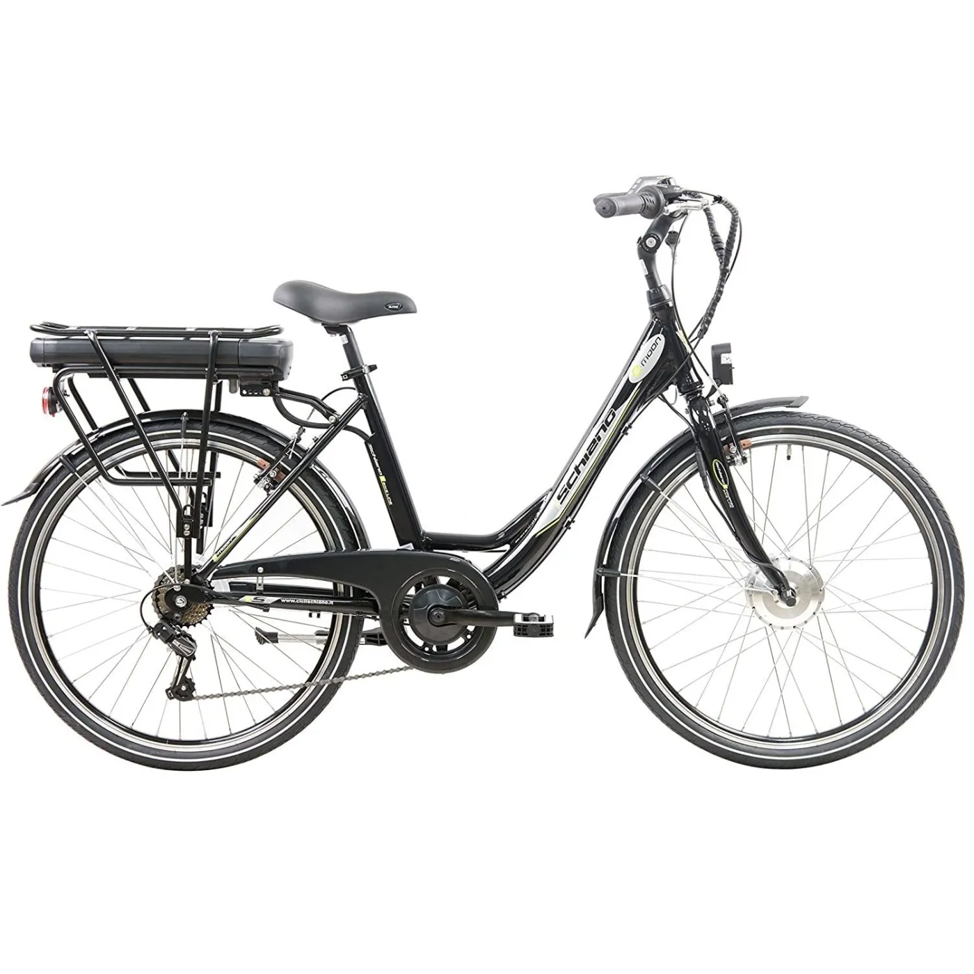 Elektryczny Rower Miejski 26 Alu Damka Wspomaganie Bagażnik Błotniki Stopka