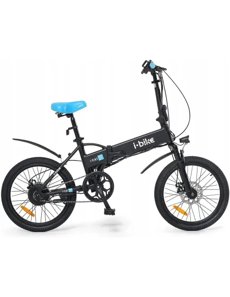 Składany Rower Elektryczny 20 Tarcze ALU 250 W Składak 3 Tryby