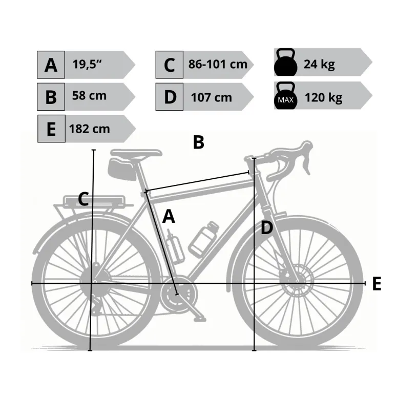 Elektryczny Rower Męski 28 Trekkingowy Wspomaganie 250W 115 km Aluminiowy