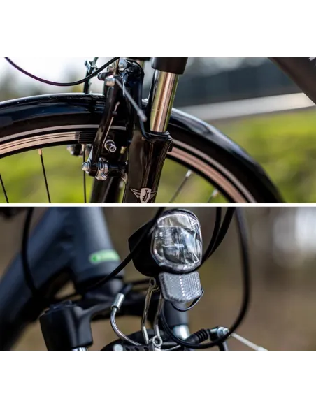 Elektryczny Rower Męski 28 Trekkingowy Wspomaganie 250W 115 km Aluminiowy