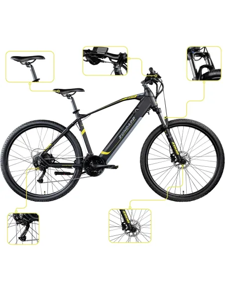 Rower Elektryczny Męski Damski Górski 29 MTB Shimano Altus 504Wh Hydraulika