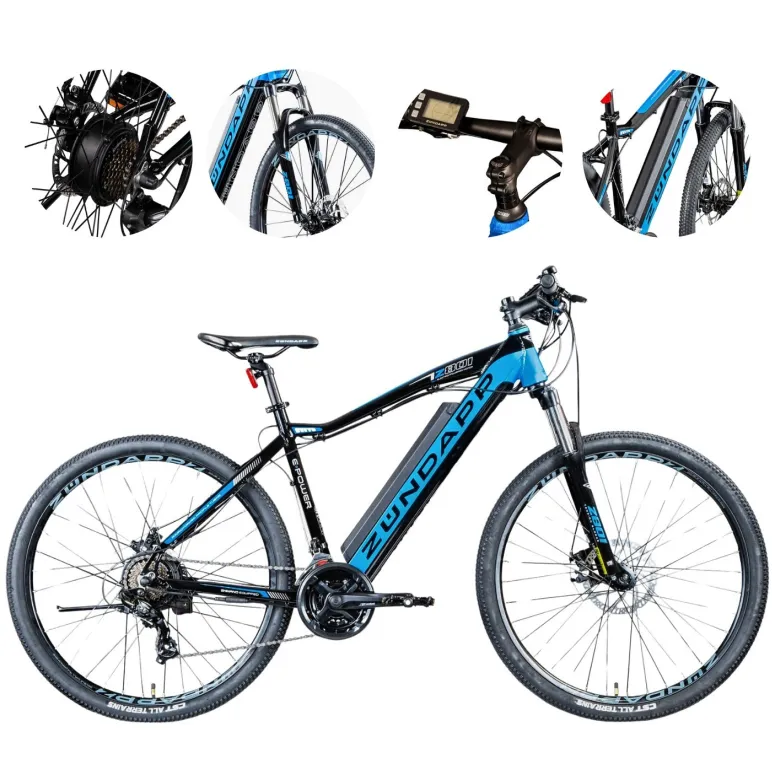 Rower Elektryczny Górski 27,5 Tarcze 11,6Ah ALU Wspomaganie Cyngle 5 Trybów