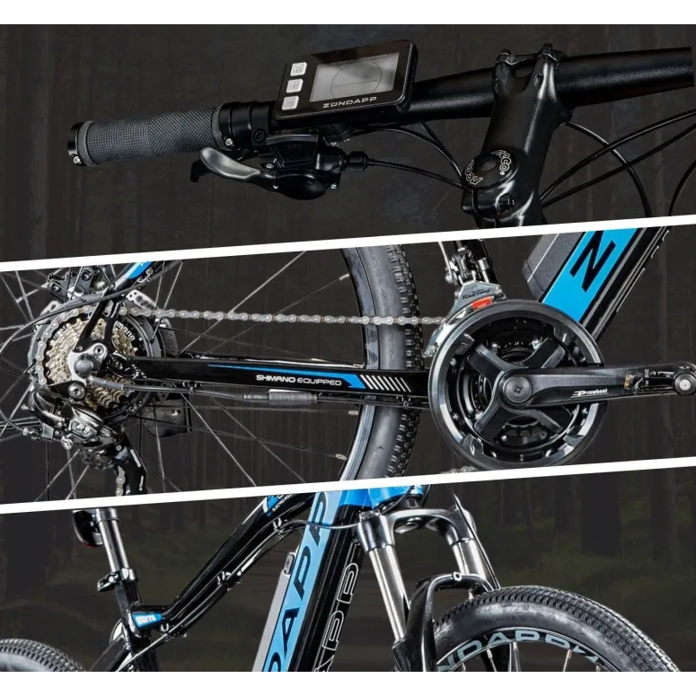Rower Elektryczny Górski 27,5 Tarcze 11,6Ah ALU Wspomaganie Cyngle 5 Trybów