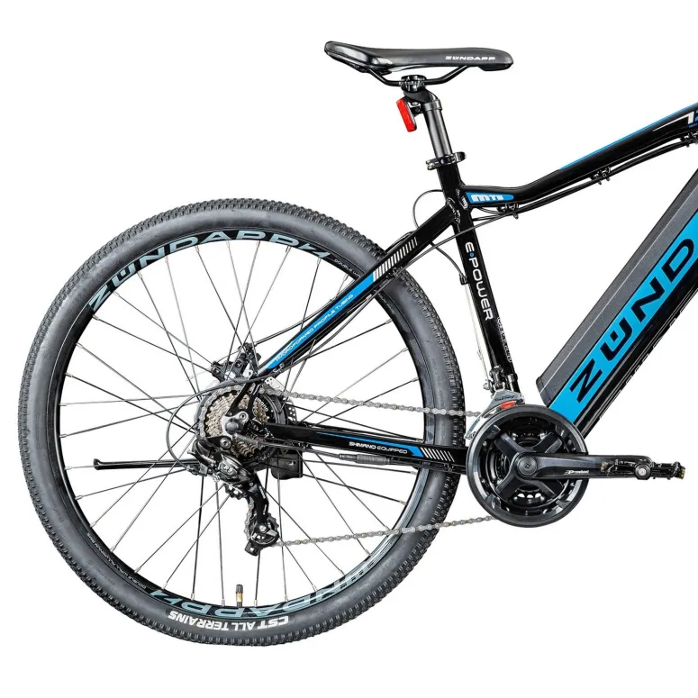 Rower Elektryczny Górski 27,5 Tarcze 11,6Ah ALU Wspomaganie Cyngle 5 Trybów