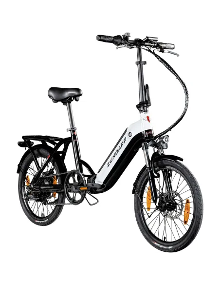 Elektryczny Rower Składany 20 ALU Tarcze Revo Światła Bagażnik Wspomaganie