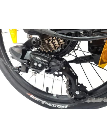 Elektryczny Rower Składany 20 ALU Tarcze Revo Światła Bagażnik Wspomaganie