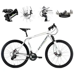 Terenowy Rower Górski 27,5 MTB Damski Męski Dzwonek Hardtail Tarcze Góral