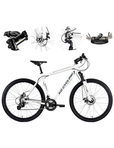 Terenowy Rower Górski 27,5 MTB Damski Męski Dzwonek Hardtail Tarcze Góral