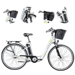 Rower Elektryczny Miejski 28 Nexus 7 Wspomaganie 5 Trybów Kontra Aluminium