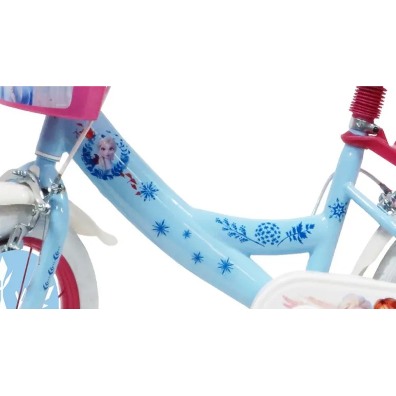 Rowerek Dziewczęcy Disney Frozen 14 Kółka Boczne