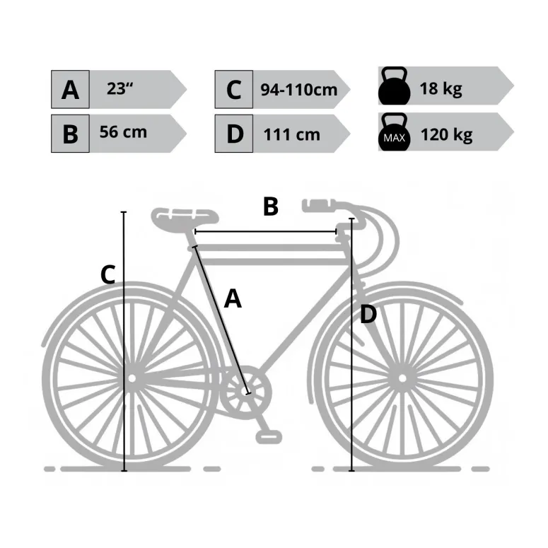 Rower Trekkingowy Męski 28" Revoshift Oświetlenie Bagażnik Turystyczny