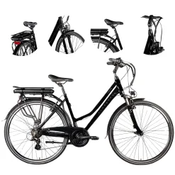 Elektryczny Rower Trekkingowy 28 Wspomaganie 250W Turystyczny Damski 5 Tryb