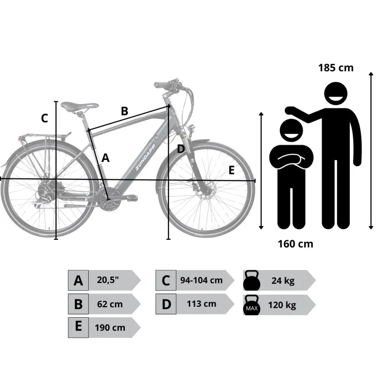 Elektryczny Rower Trekking Męski 28 Hydraulika ALU Wspomaganie 5 Trybów LCD
