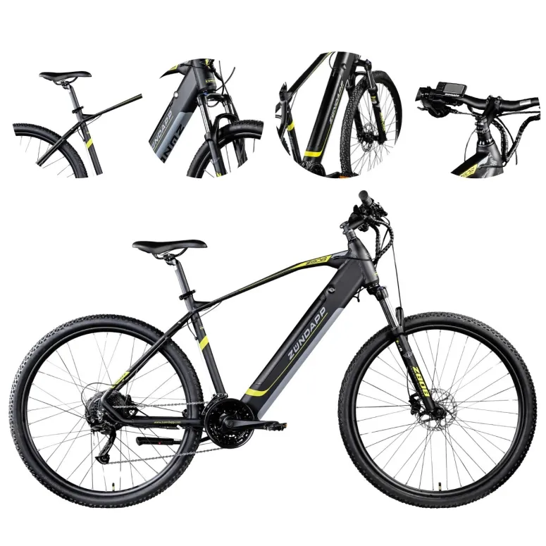 Elektryczny Rower Górski 29 MTB Hydraulika Aluminiowy Wspomaganie 5 Trybów