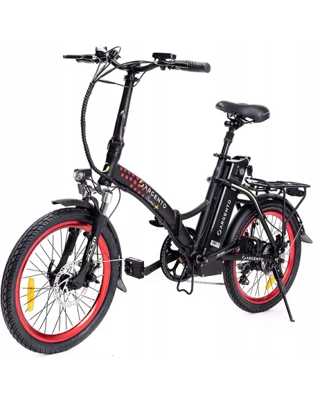 Rower Elektryczny Składany 20 ALU Składak 3 Tryby Wspomaganie Tarcze 7 bieg