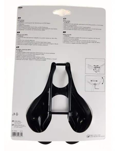 Siodło Rowerowe Fischer In Mould MTB Wodoodporne Wygodne Lekkie In-Mould