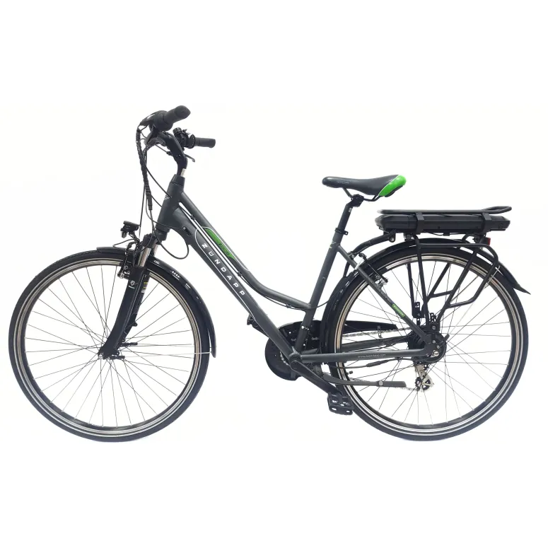 Elektryczny Rower Trekkingowy 28 ALU Bagażnik Wspomaganie 3 Tryby Damski