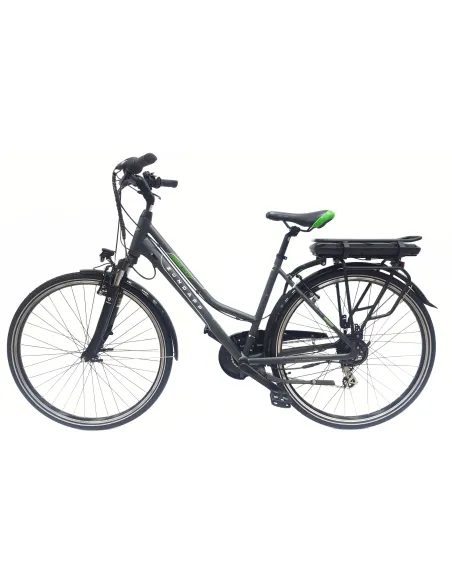 Elektryczny Rower Trekkingowy 28 ALU Bagażnik Wspomaganie 3 Tryby Damski