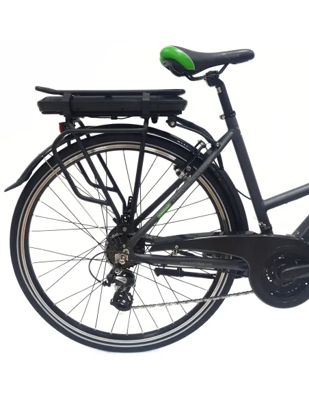 Elektryczny Rower Trekkingowy 28 ALU Bagażnik Wspomaganie 3 Tryby Damski