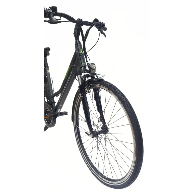 Elektryczny Rower Trekkingowy 28 ALU Bagażnik Wspomaganie 3 Tryby Damski