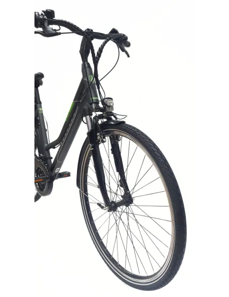 Elektryczny Rower Trekkingowy 28 ALU Bagażnik Wspomaganie 3 Tryby Damski