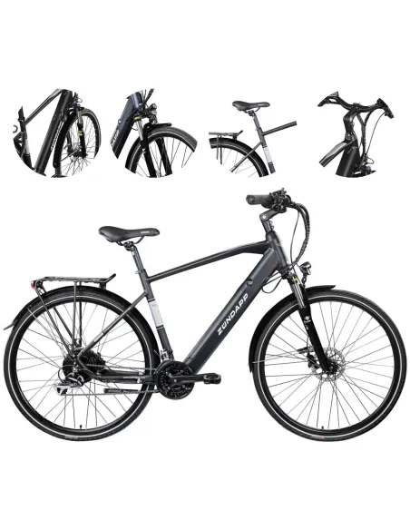 Elektryczny Rower Trekking Męski 28 Alu Wspomaganie Altus Hydraulika Cyngle