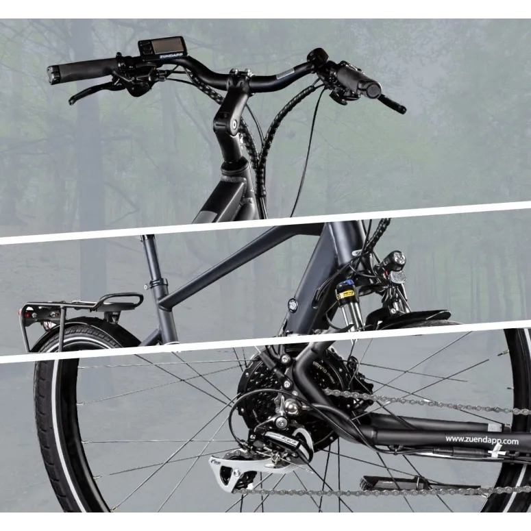 Elektryczny Rower Trekking Męski 28 Alu Wspomaganie Altus Hydraulika Cyngle