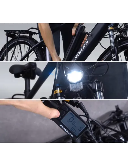 Elektryczny Rower Trekking Męski 28 Alu Wspomaganie Altus Hydraulika Cyngle