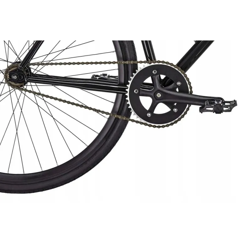 Rower Ostre koło Czarny Męski 28 WOLNOBIEG