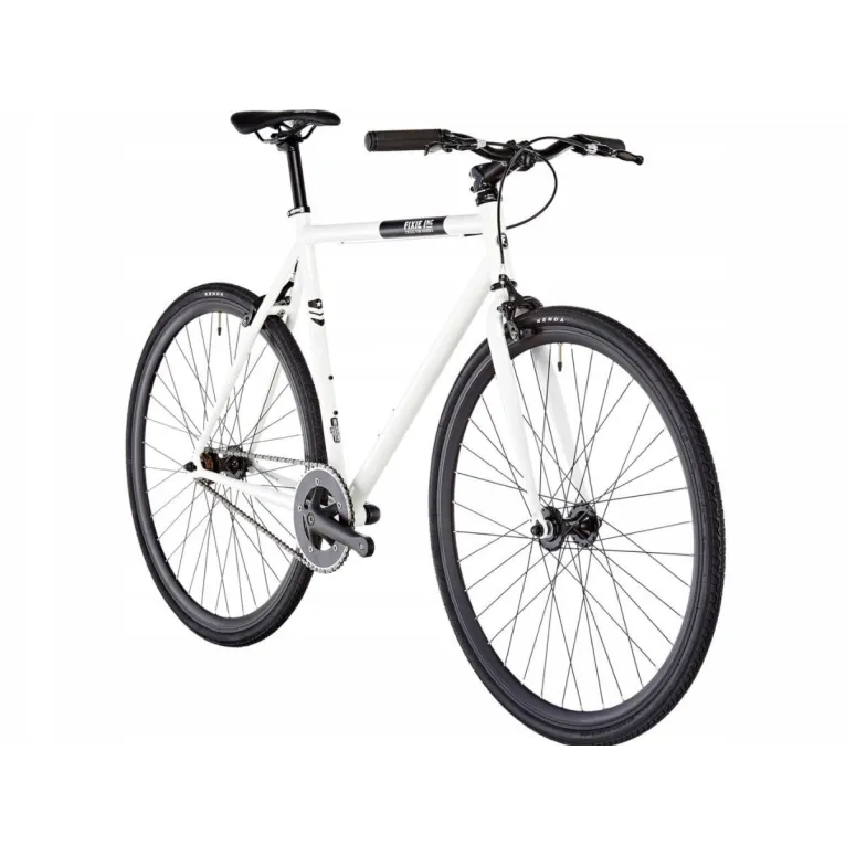 Rower Ostre Koło Biały Damski Męski 28 Wolnobieg