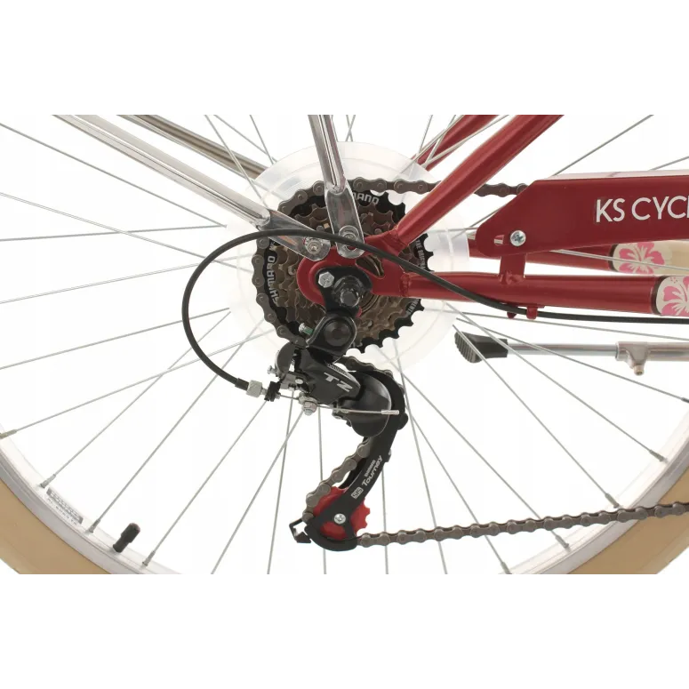 Damski Rower Miejski Beach Cruiser 26 Bagażnik