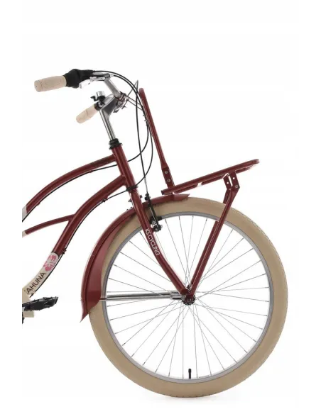 Damski Rower Miejski Beach Cruiser 26 Bagażnik