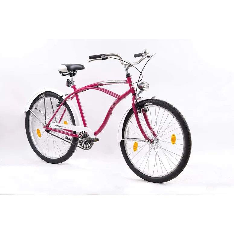 Rower Beach Cruiser 26 Damski Światła Błotniki