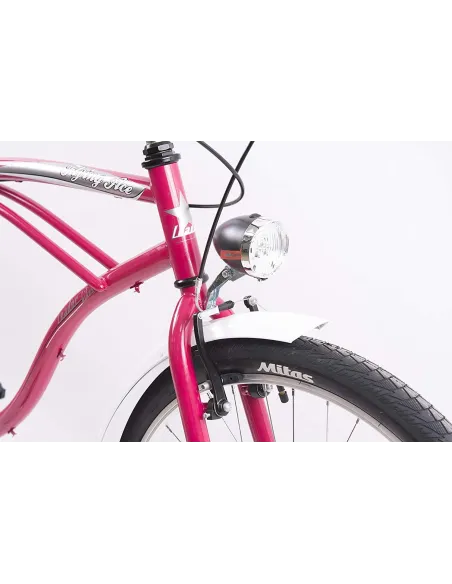 Rower Beach Cruiser 26 Damski Światła Błotniki