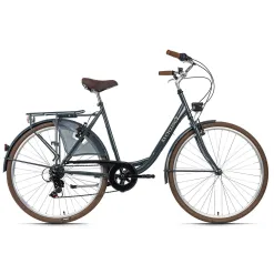 Damski Rower Miejski 28 Damka 6 Biegów Bagażnik