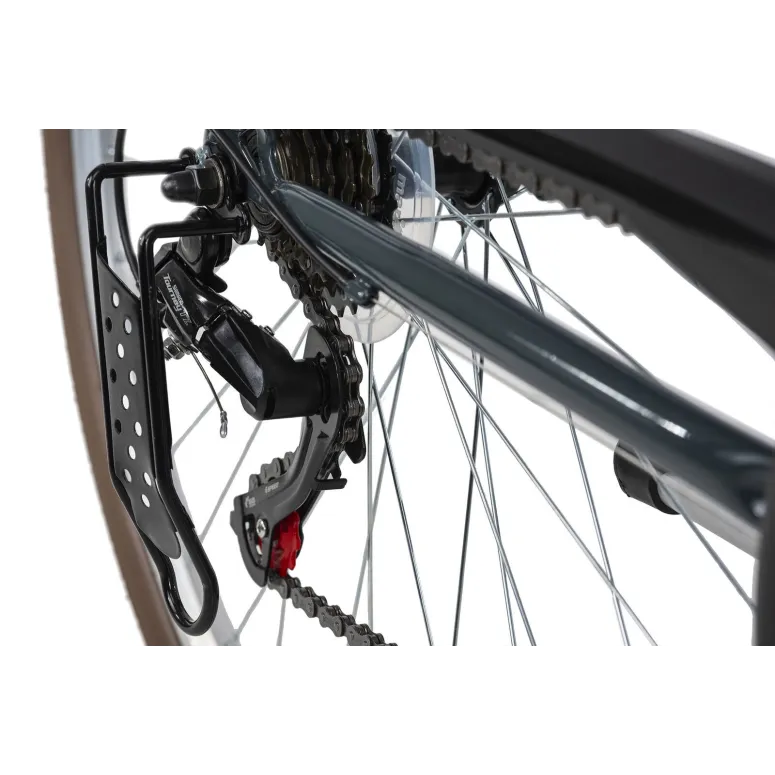 Damski Rower Miejski 28 Damka 6 Biegów Bagażnik - 8