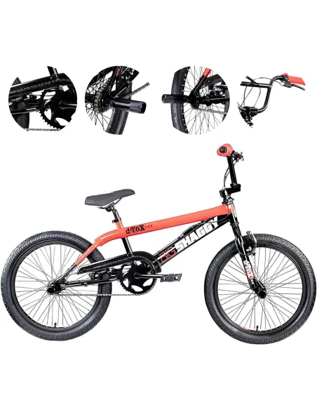 Rower BMX Uniwersalny 20 Kierownica Obrotowa Wyczynowy Młodzieżowy Dzwonek