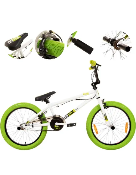 Rower BMX Miejski 20" Stal V-brake Dzwonek Odblaski Pegi x4 Młodzieżowy