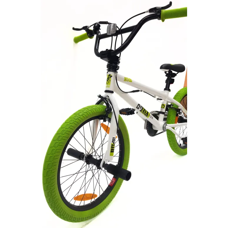 Rower BMX Miejski 20" Stal V-brake Dzwonek Odblaski Pegi x4 Młodzieżowy