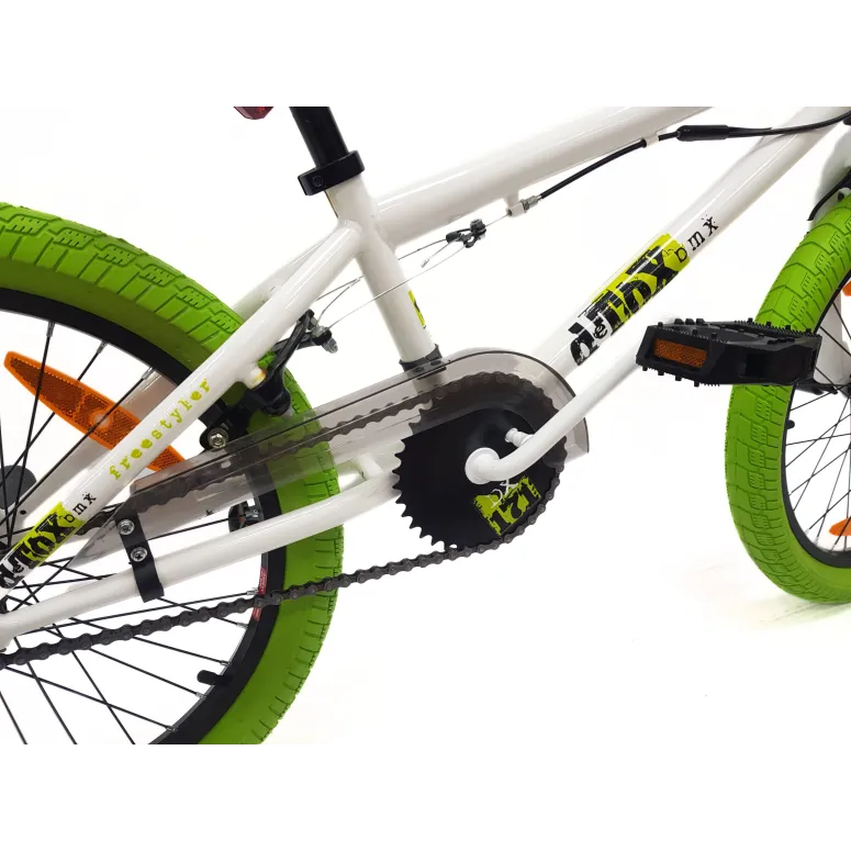 Rower BMX Miejski 20" Stal V-brake Dzwonek Odblaski Pegi x4 Młodzieżowy