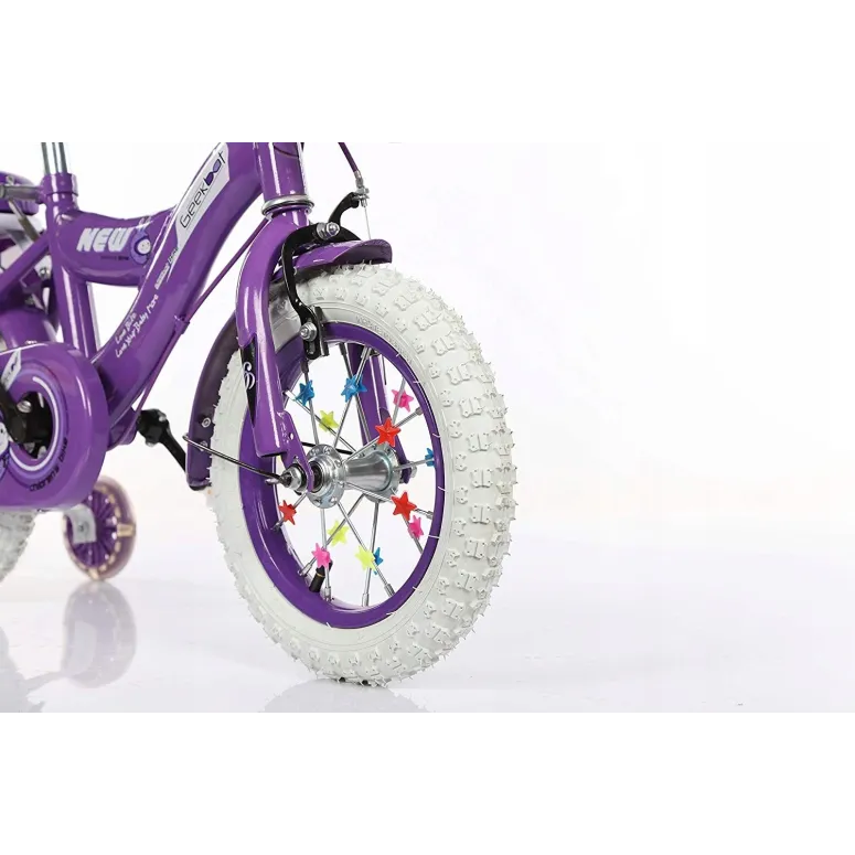 Rower Dziecięcy Dziewczynki BMX 14 Koła Boczne