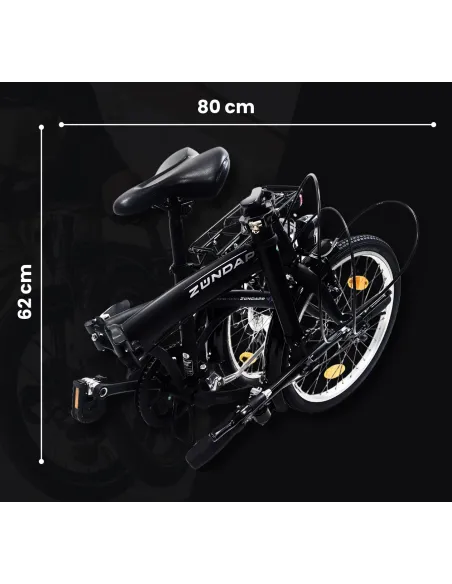 Rower Składany Miejski 20 Revo Męski Damski Dzwonek Oświetlenie Bagażnik